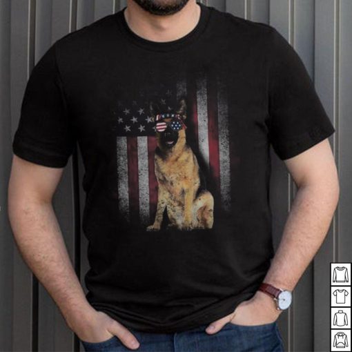 American Flag Best German Shepherd Dad Ever Dog Dad Shirt