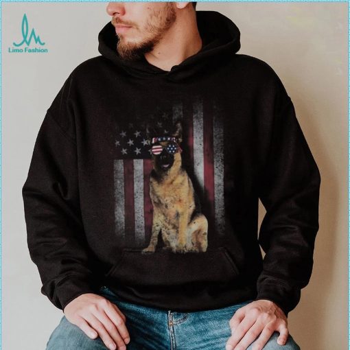 American Flag Best German Shepherd Dad Ever Dog Dad Shirt