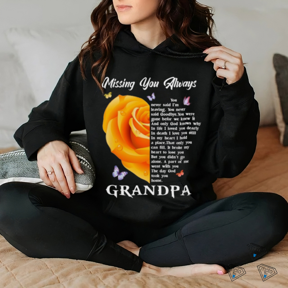 Angel Grandpa Missing you Always Father's Day Hooded Sweatshirt