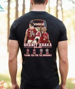 Arsenal Granit Xhaka 2016 – 2023 Thank You For The Memories T Shirt