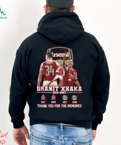 Arsenal Granit Xhaka 2016 – 2023 Thank You For The Memories T Shirt
