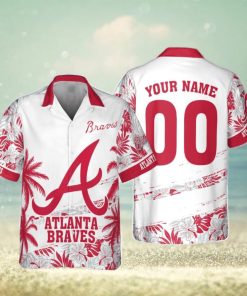 Atlanta Braves MLB Flower Pattern Summer 3D Hawaiian Shirt Personalized