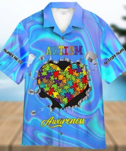 Autism Love Aloha Hawaiian Shirt For Men And Women