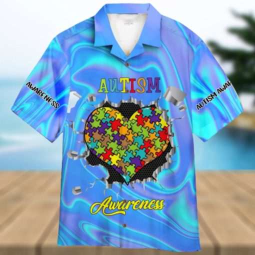 Autism Love Aloha Hawaiian Shirt For Men And Women