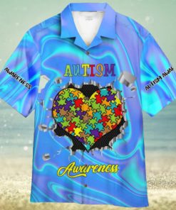 Autism Love Aloha Hawaiian Shirt For Men And Women