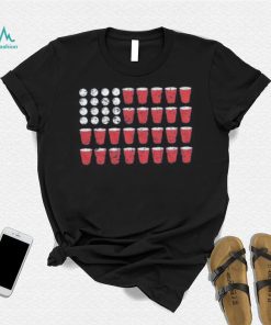 BEER PONG FLAG MEN'S TSHIRT