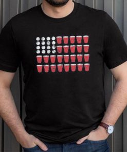 BEER PONG FLAG MEN'S TSHIRT