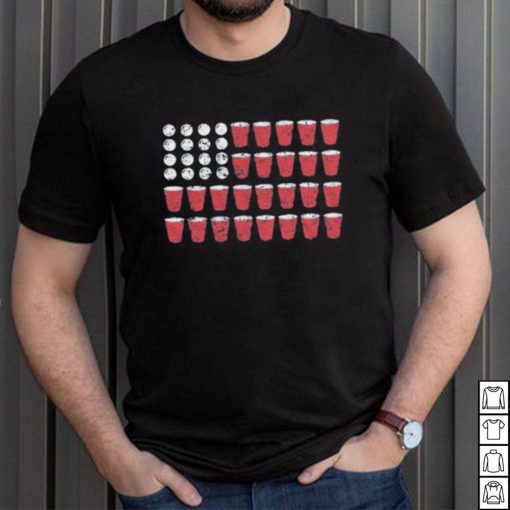 BEER PONG FLAG MEN’S TSHIRT