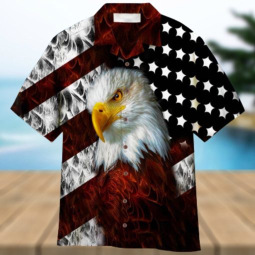 Bald Eagle Aloha Hawaiian Shirt Summer Gift Beach Shirt