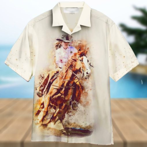 Barrel Racing Aloha Hawaiian Shirt Summer Gift Beach Shirt