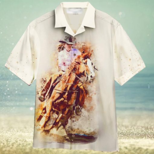 Barrel Racing Aloha Hawaiian Shirt Summer Gift Beach Shirt
