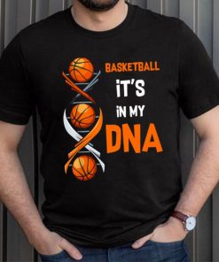 Basketball It's In My DNA V Neck T Shirt