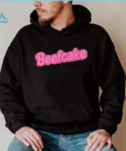 Beefcake pink text shirt
