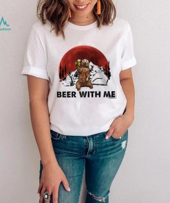 Beer with me bear drink beer blood moon shirt