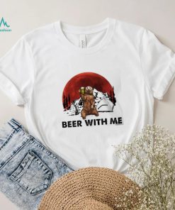 Beer with me bear drink beer blood moon shirt