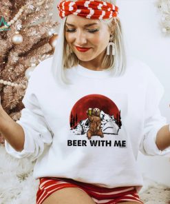 Beer with me bear drink beer blood moon shirt