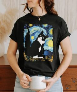 Black Cat And Moon Starry Night Shirt