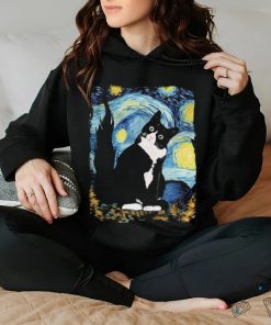 Black Cat And Moon Starry Night Shirt