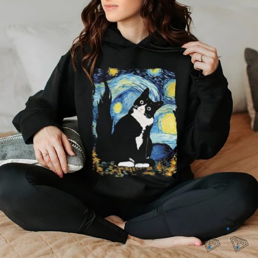 Black Cat And Moon Starry Night Shirt