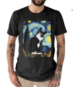 Black Cat And Moon Starry Night Shirt