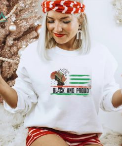 Black and proud Juneteenth flag shirt