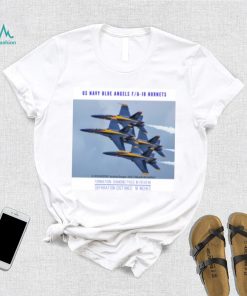 Blue Angels F A 18 Hornets Diamond Pass 18 Inch Separation T Shirt