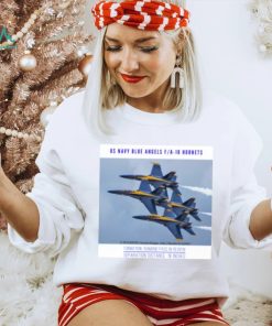 Blue Angels F A 18 Hornets Diamond Pass 18 Inch Separation T Shirt