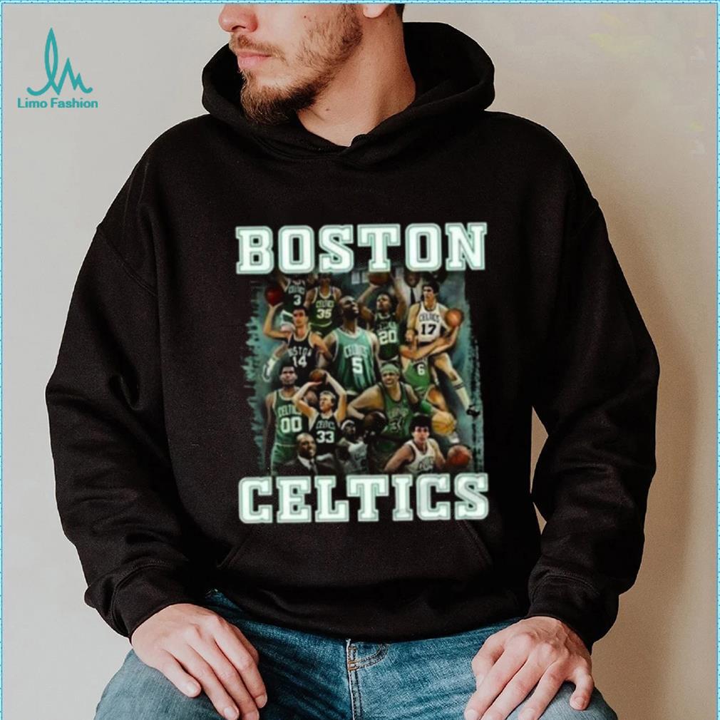 Boston Celtics Basketball Logo Vintage Style Crewneck Sweatshirt