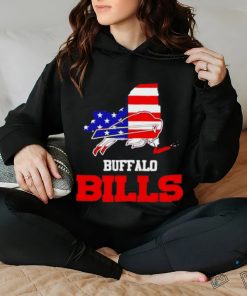 Buffalo Bills Map USA Flag Shirt