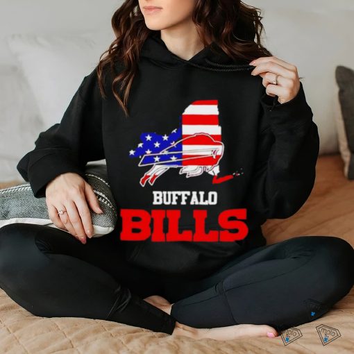 Buffalo Bills Map USA Flag Shirt