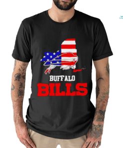 Buffalo Bills Map USA Flag Shirt