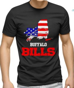 Buffalo Bills Map USA Flag Shirt