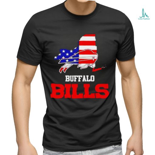 Buffalo Bills Map USA Flag Shirt