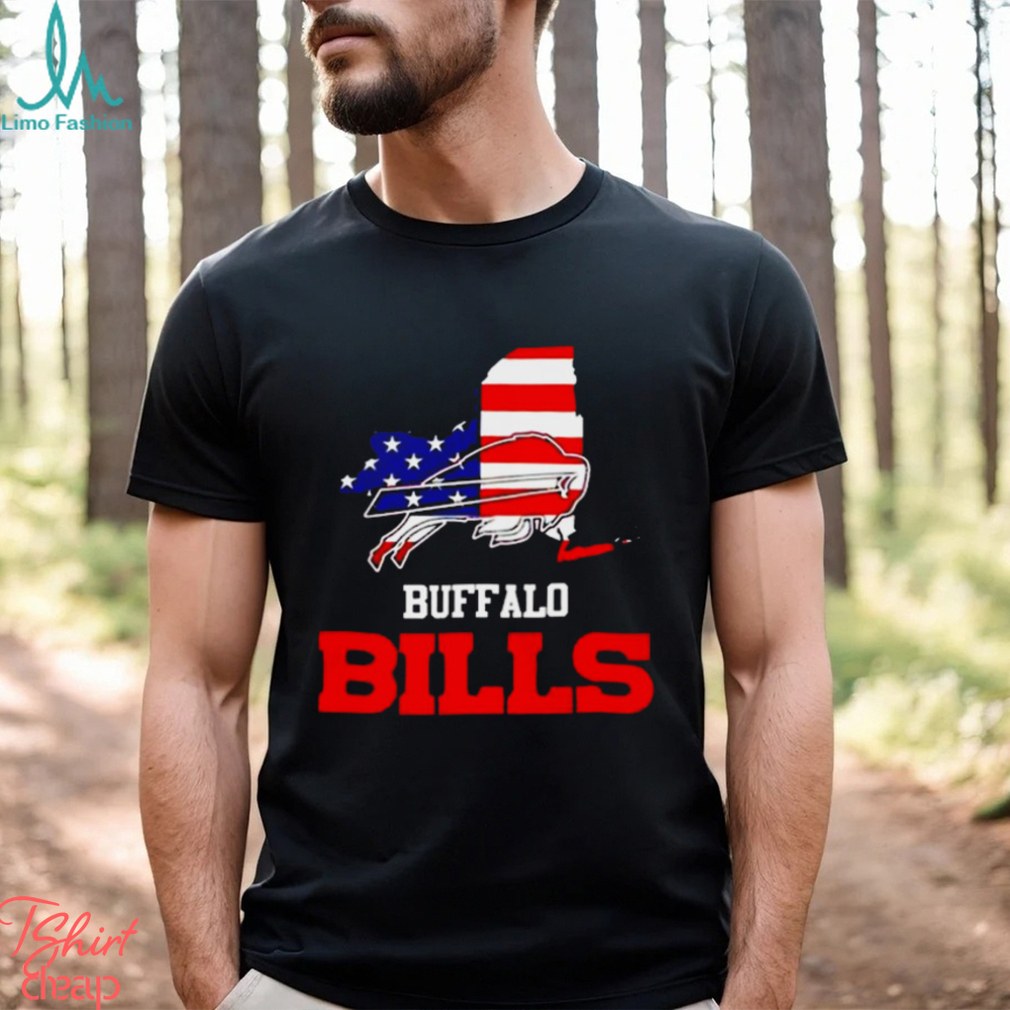 Buffalo Bills map USA flag shirt - Limotees