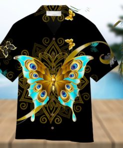 Butterfly Aloha Hawaiian Shirt Summer Gift Beach Shirt