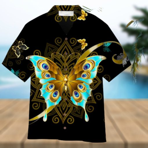 Butterfly Aloha Hawaiian Shirt Summer Gift Beach Shirt