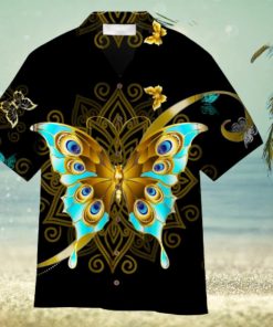 Butterfly Aloha Hawaiian Shirt Summer Gift Beach Shirt