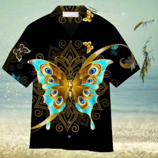 Butterfly Aloha Hawaiian Shirt Summer Gift Beach Shirt