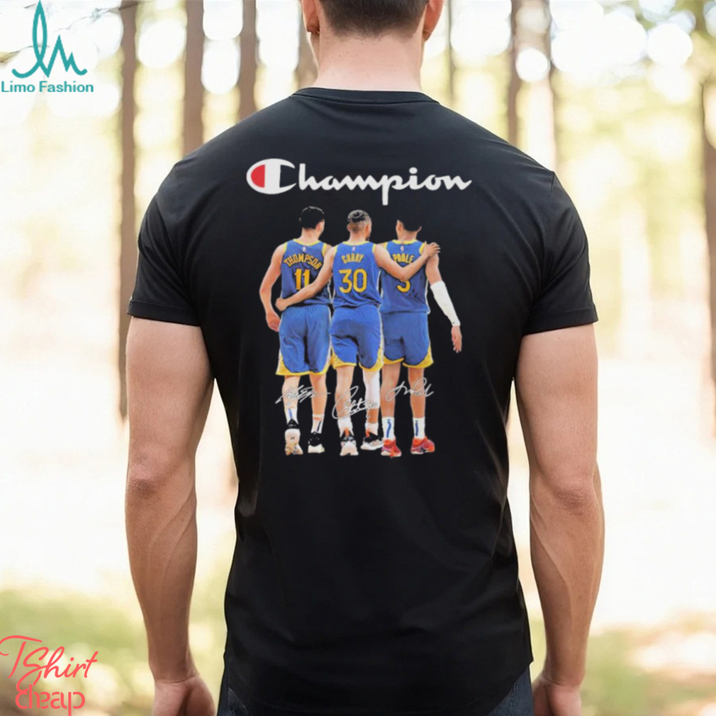 Champion Klay Thompson Stephen Curry And Jordan Poole Golden State
