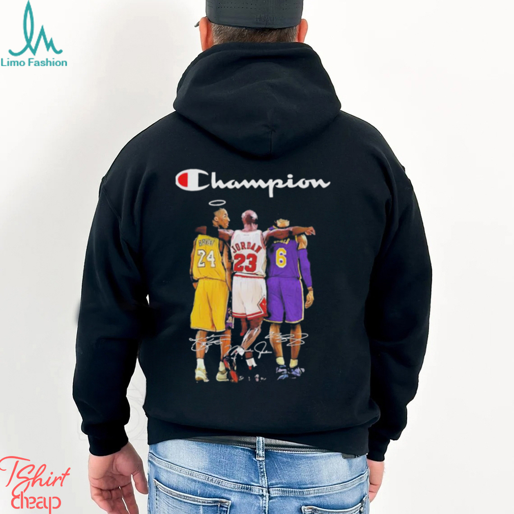Nba Legends Champion Kobe Bryant Michael Jordan And Lebron James T Shirt  Hoodie Tank Top Size Up To 5xl, hoodie, sweater, long sleeve and tank top