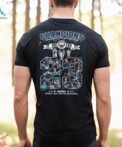 Champions Manchester City Football Club 2023 Thank You For The Memories T Shirt