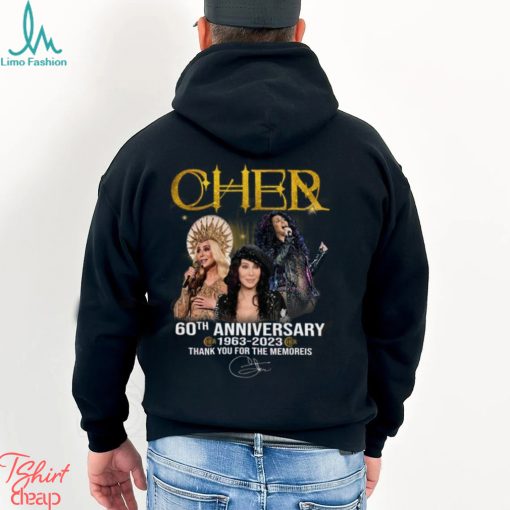 Cher 60th Anniversary 1963 – 2023 Thank You For The Memories T Shirt