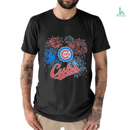 Chicago Cubs Fireworks 4th of July shirt