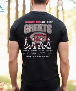 Cincinnati Reds All Time Greats Thank You For The Memories T Shirt