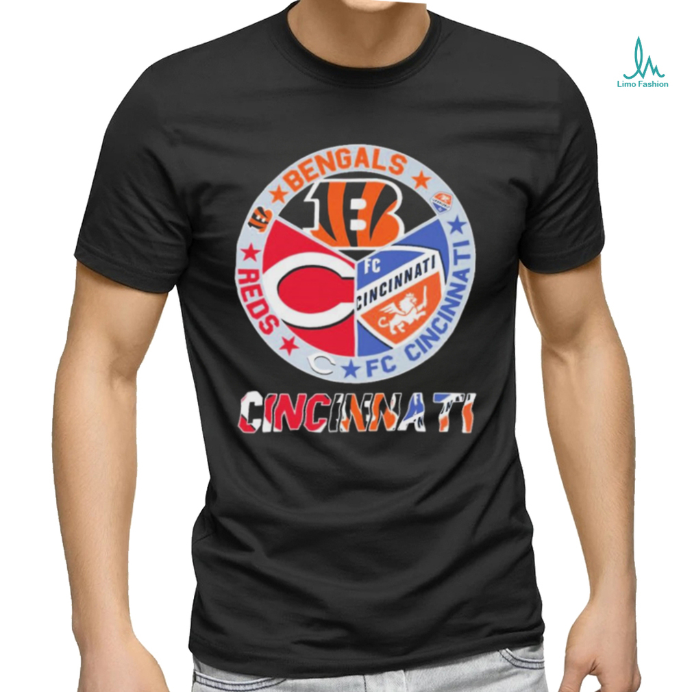 Cincinnati Reds Cincinnati Bengals Fc Cincinnati Logo Sport Teams Shirt -  Limotees