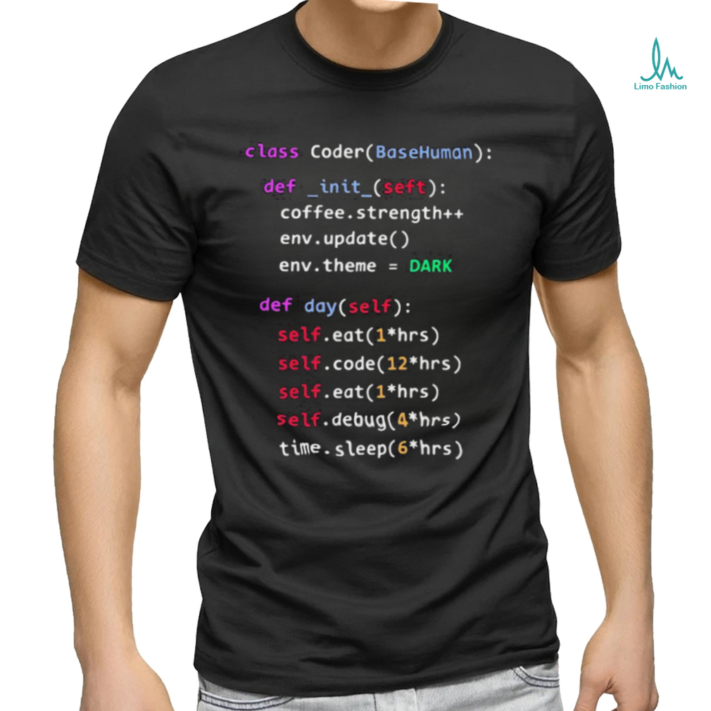 Class coder base human def init self coffee strength shirt