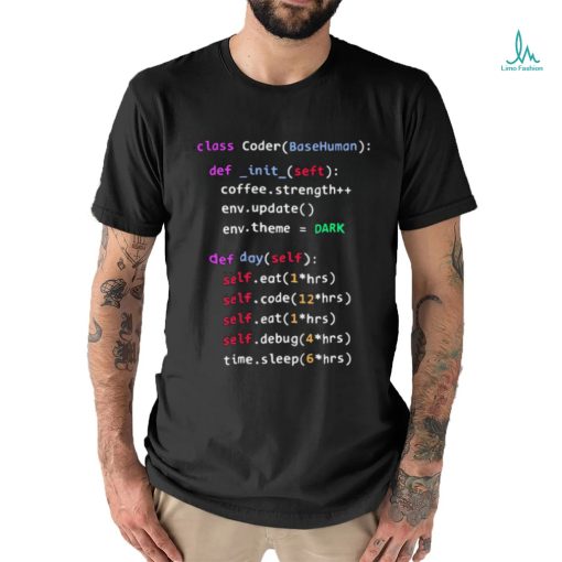 Class coder base human def init self coffee strength shirt