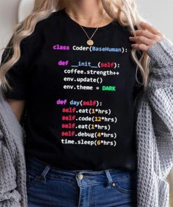 Coding Class Coder Basehuman Def Init Self Coffee Strength Shirt