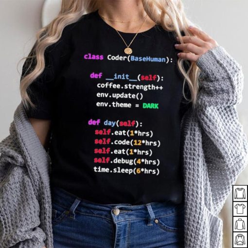 Coding Class Coder Basehuman Def Init Self Coffee Strength Shirt