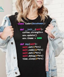Coding Class Coder Basehuman Def Init Self Coffee Strength Shirt